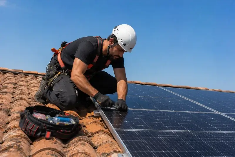 Maintenance et monitoring de panneaux solaires à Saint-Vivien