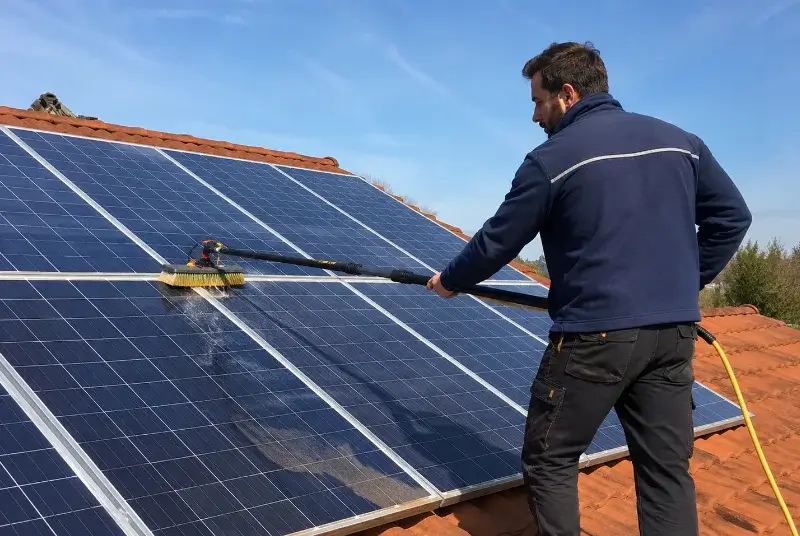 Nettoyage et entretien de panneaux solaires à Saint-Vivien